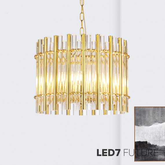 Loft Industry Modern - Tube Drum Chandelier